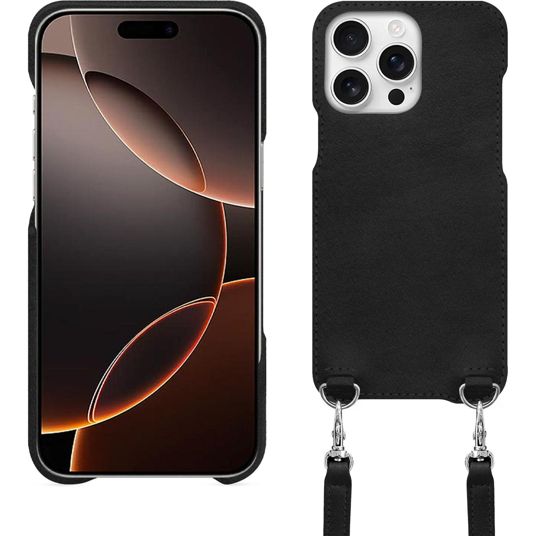 Noreve Schutzhülle mit Schulterriemen Apple iPhone 16 Pro (Apple iPhone 16 Pro), Smartphone Hülle, Violett