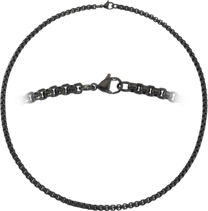Immagine prodotto Bijouteria Catena (Acciaio inossidabile, Rivestimento PVD (nero), 45 cm)