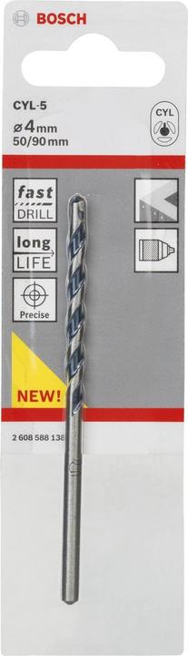 Produktbild Bosch Professional Zubehör Betonbohrer CYL-5, Blue Granite, 4 x 50 x 90 mm (4 mm)