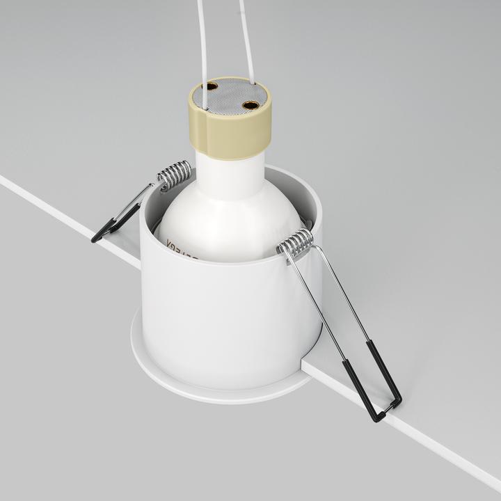 Produktbild Maytoni Reif Downlight, Einbauleuchte GU10 Weiss, Gold Ø68mm (GU10)