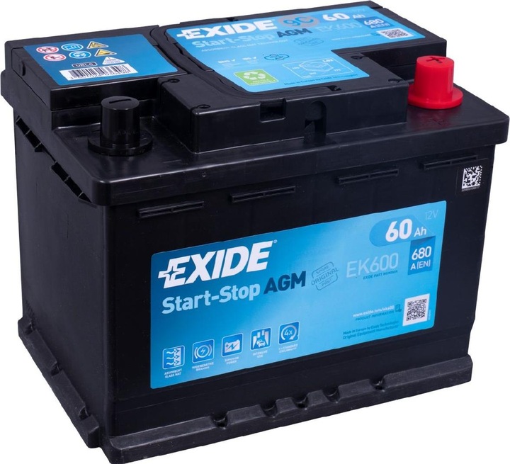 Produktbild Exide Start-Stop AGM (12 V, 60 Ah, 680 A)