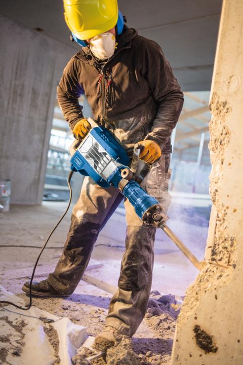 Actual product image Scheppach AB1900 Demolition Hammer 230-240V 50Hz - 60J (Electrical connection)