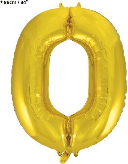 Image du produit Unique Ballon en plastique chiffre "0