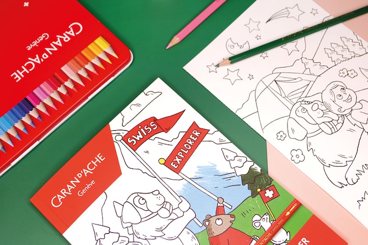 Actual product image Caran d'Ache Swiss Explorer Malbuch