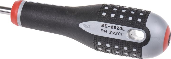 Produktbild Bahco ERGO Phillips-Schraubendreher mit 3-Komponenten-Griff, PH2 × 200 mm (Phillipps-Kreuzschlitz (PH))