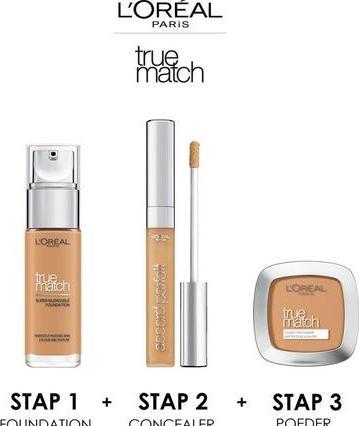 Produktbild L'Oréal Paris True Match (4.D/4.W Warm Light Medium, 4.D/W, Golden Natural, Naturel Dore, Naturel Dorel, W4 Warm Undertone/Golden Natural)