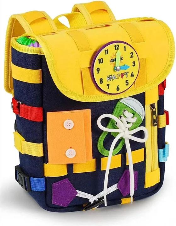 Actual product image Activity Board Busy Board Bag mit Schnallen Learning Develop Fine Motor Skills und Basic Life Skills