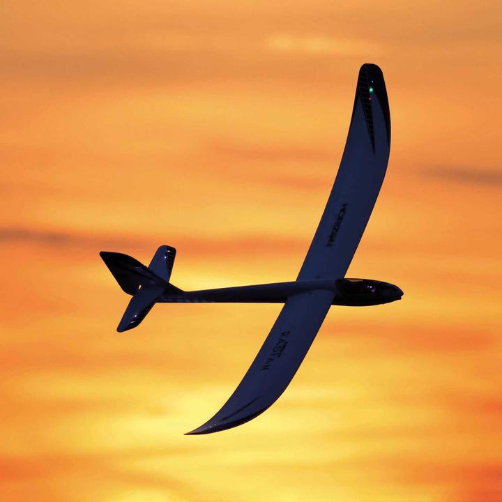 Actual product image E-Flite Night Radian 2000mm electric motor glider model PNP (Glider)