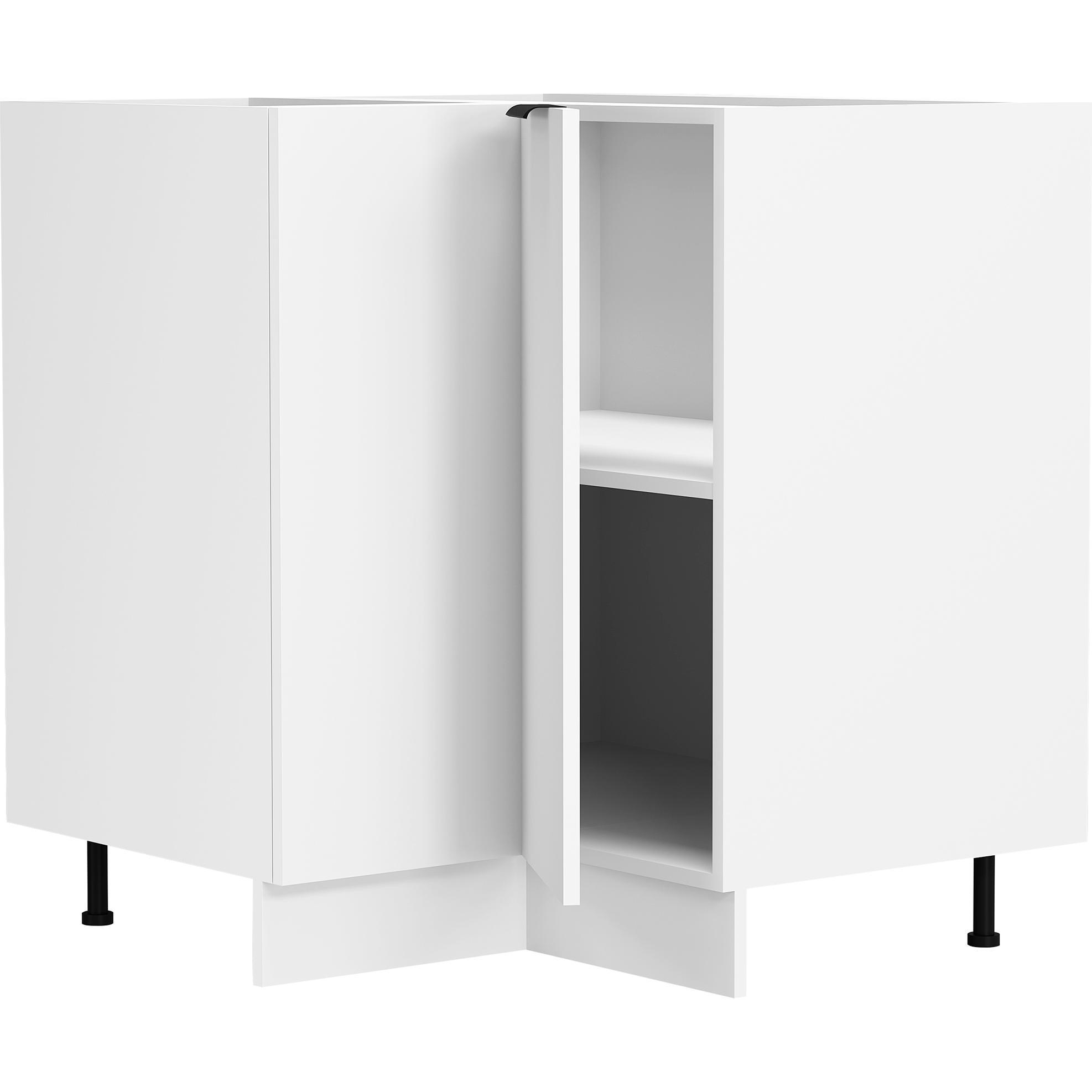 VCM, Regal, Eck Küchenschrank Unterschrank Fasola (76 x 76 x 82 cm)