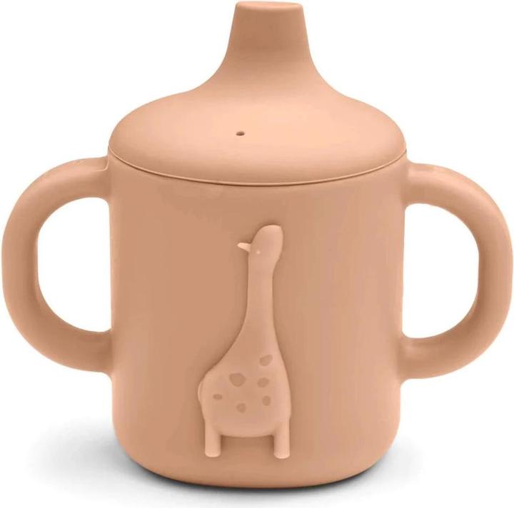 Actual product image Liewood Amelio drinking cup Giraffe Tuscany Rose