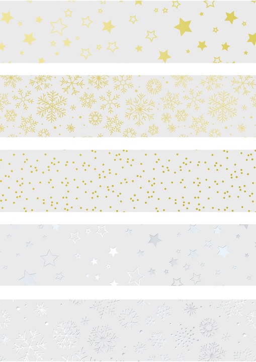 Produktbild Heyda Transparentpapier Weihnachten 10 Blatt, A4, Gold, Silber (115 g/m², 10 x)