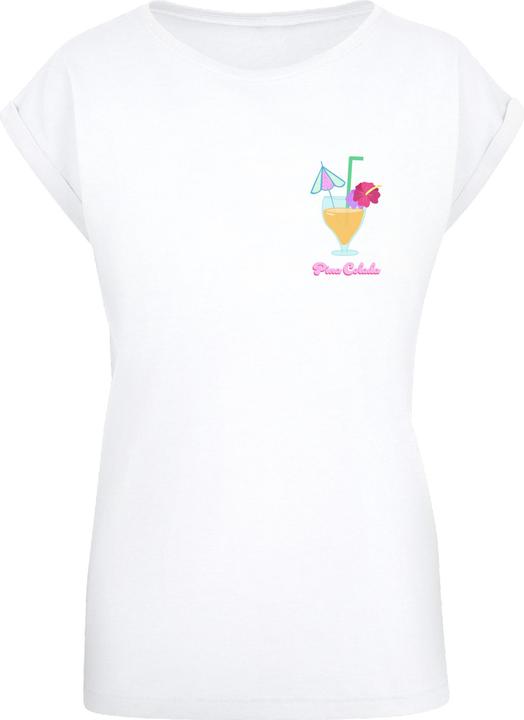 Produktbild Merchcode Ladies Pina Colada Extended Shoulder Tee - 113663 (M)