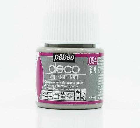 Produktbild Pebeo Deco Matte Acrylfarben (Grau, 45 ml)