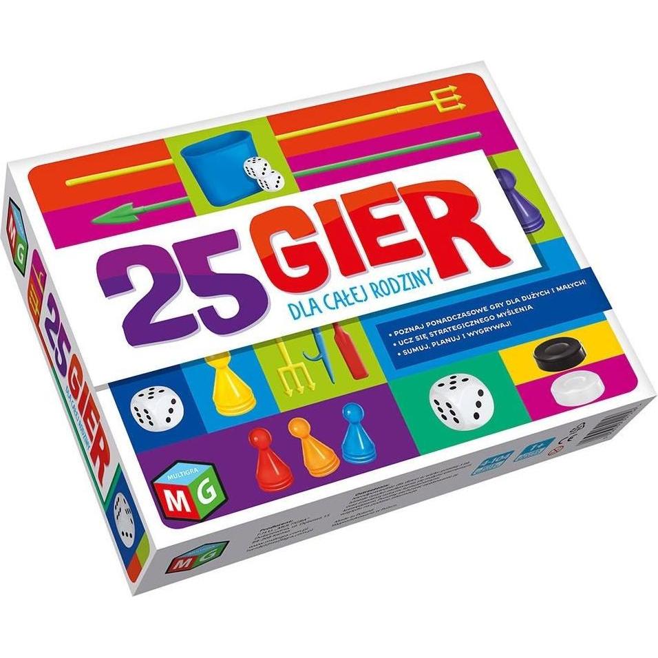 Multigra Giochi Da Tavolo 25 Giochi Per Tutta La Famiglia Gr0296 (Polacco)