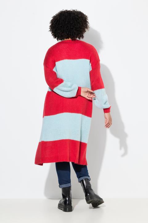 Actual product image Angel of Style Long-Strickjacke, Straight Fit, Blockstreifen (50, 52)