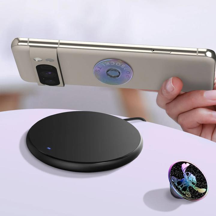 Image du produit PopSockets PopGrip Premium Enamel Oil Slick Stitch (point de suture à l'huile)
