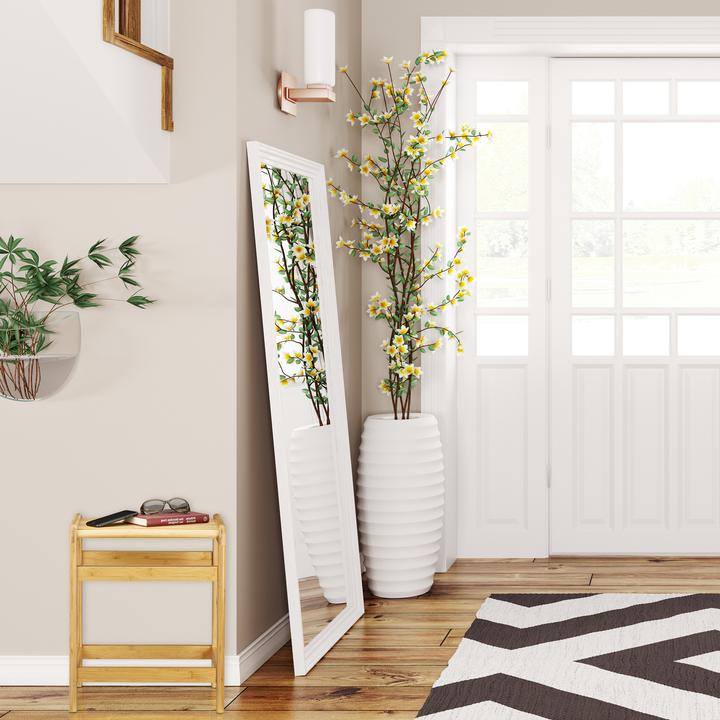 Actual product image Relaxdays Bamboo Bathroom Stool