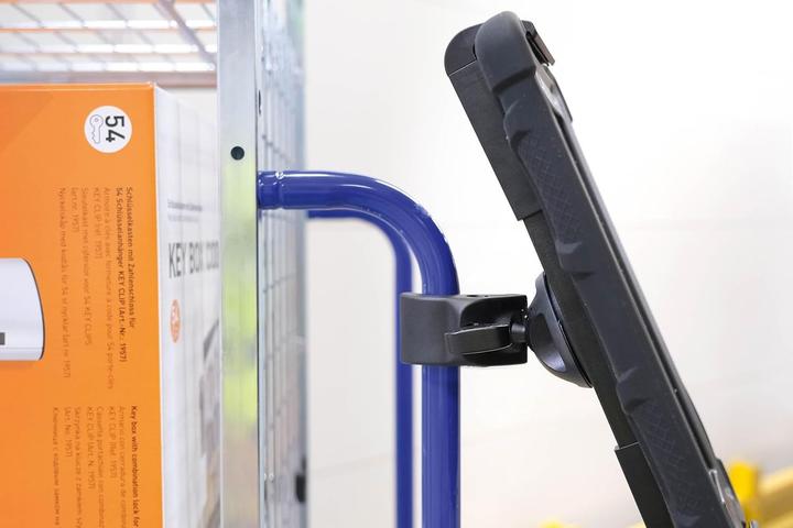 Produktbild Durable Tablethalterung TOUGH CLAMP 7-13"/-23mm/schwarz