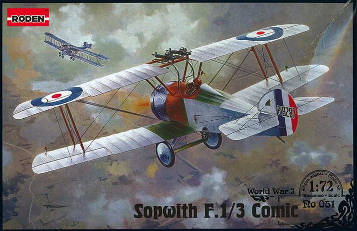 Actual product image Roden Sopwith F.1/3 Comic Night Interceptor