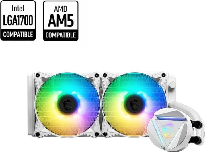 Actual product image MSI WAK MAG CoreLiquid 240R V2 WHITE