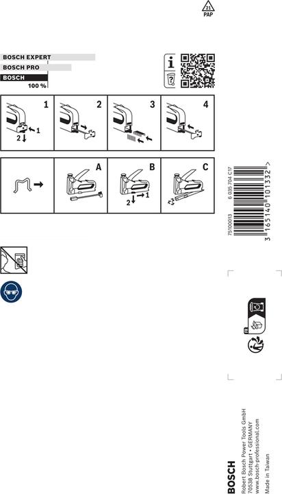 Immagine prodotto Bosch Professional Zubehör Tacker manuale HT 14