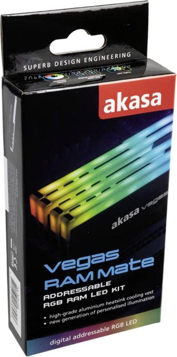 Immagine prodotto Akasa Dissipatore di calore RGB indirizzabile Vegas RAM Mate