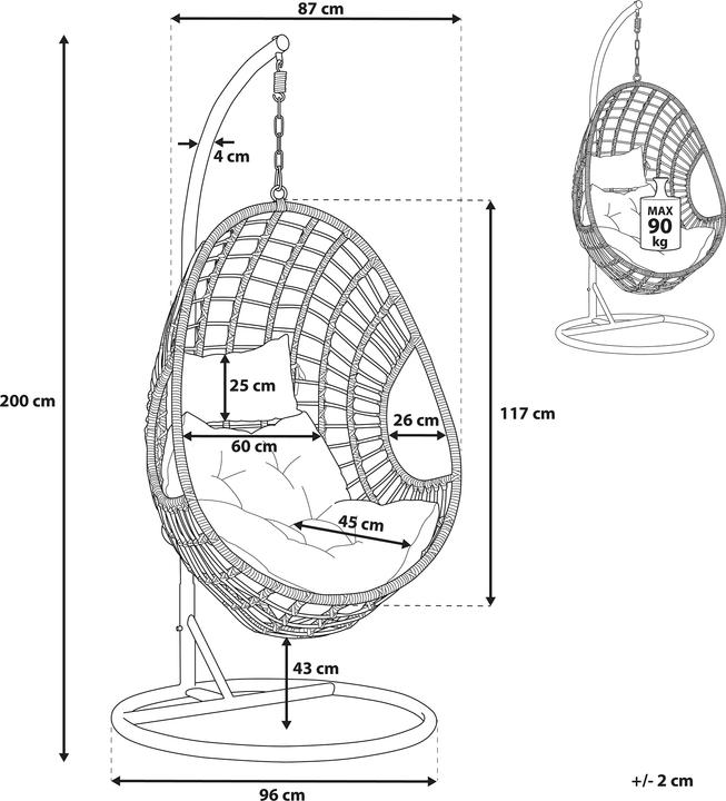 Image du produit Beliani Arpino (90 kg)