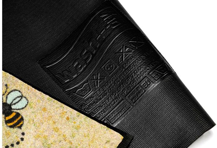 Produktbild Wash + Dry Fussmatte Bee Happy 50 cm x 75 cm (50 x 75 cm)