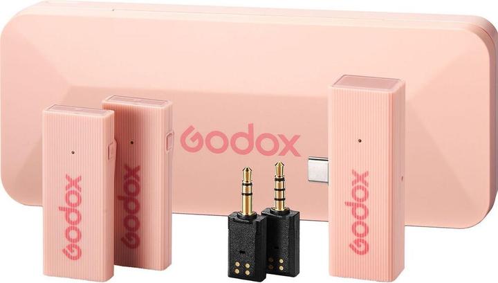 Image du produit Godox 2,4 GHz system bezprzewodowy MoveLink Mini UC Kit 2 (Cherry Pink)