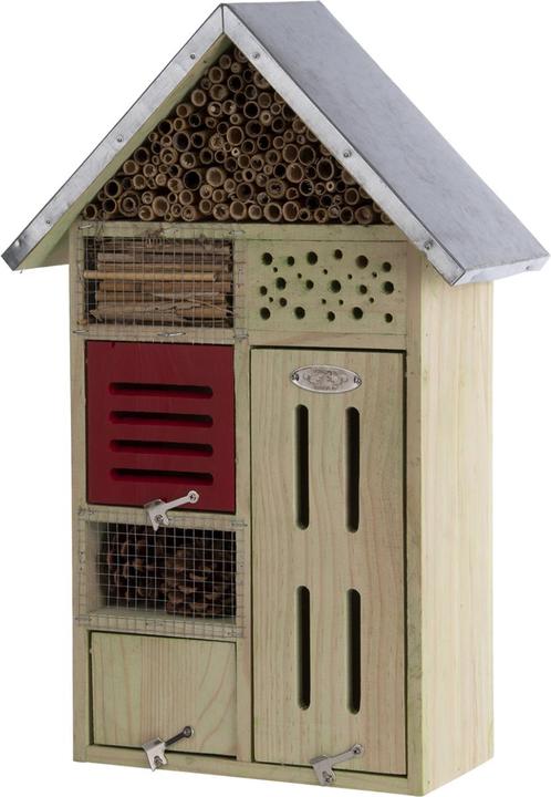 Produktbild Esschert Design Insektenhotel (24 x 12 x 49 cm) (Wildbienen, Florfliegen, Marienkäfer)