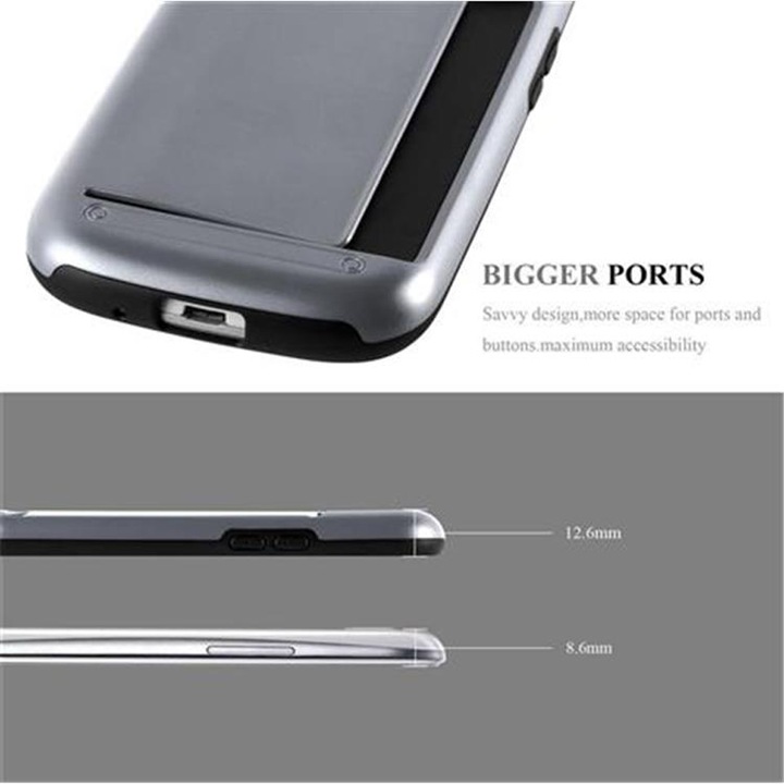 Image du produit Cadorabo Étui de protection hybride avec compartiment pour carte (Samsung Galaxy S3 Neo, Samsung Galaxy S3)