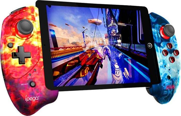 Actual product image iPega PG-9083B wireless controller / GamePad with phone holder (flame) (Android, iOS)