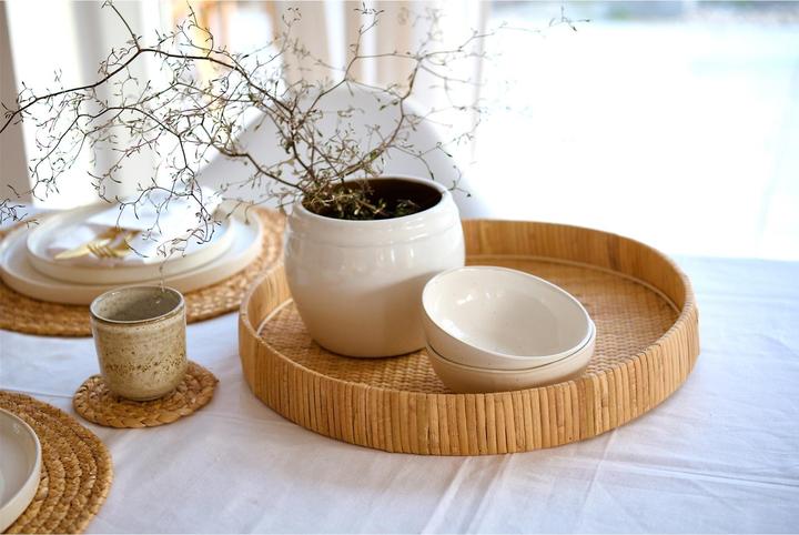 Image du produit Zeller Present Plateau décoratif "Nature", rotin