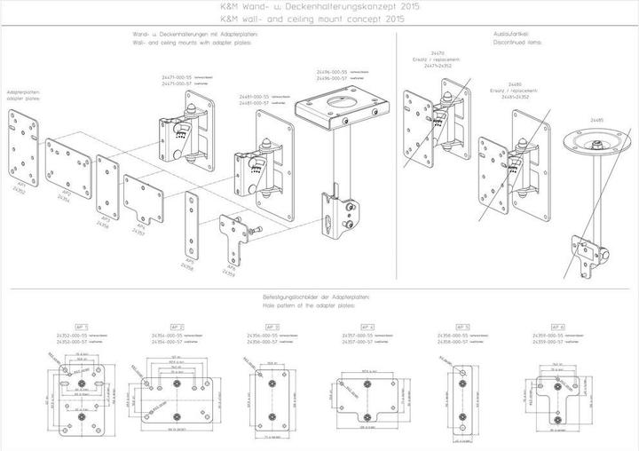 Produktbild K&M 24352 (Adapter- / Montageplatten)