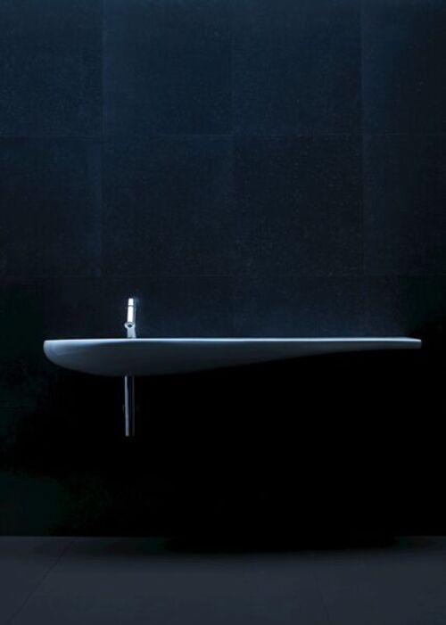 Produktbild Laufen Alessi one Waschtisch, unterbaufähig, 1 Hahnloch mittig, mit Überlauf, 1600x500, H814971 (500 mm, 1600 mm)