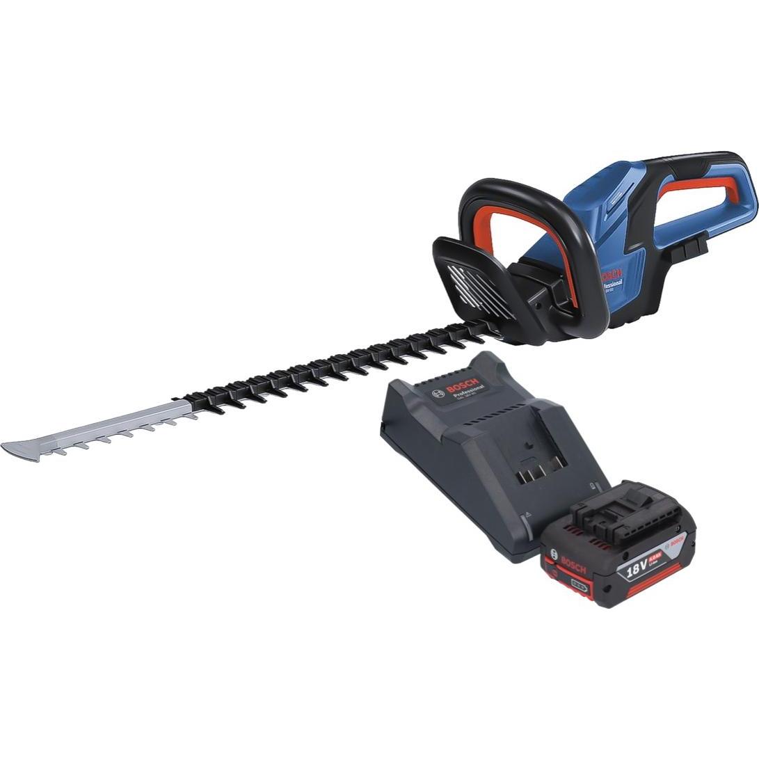 Thumbnail - Bosch Professional, Heckenschere, Bosch GHE 18V-60 Professional Akku Heckenschere 18 V 60 cm Brushless + 1x Akku 4,0 Ah ...