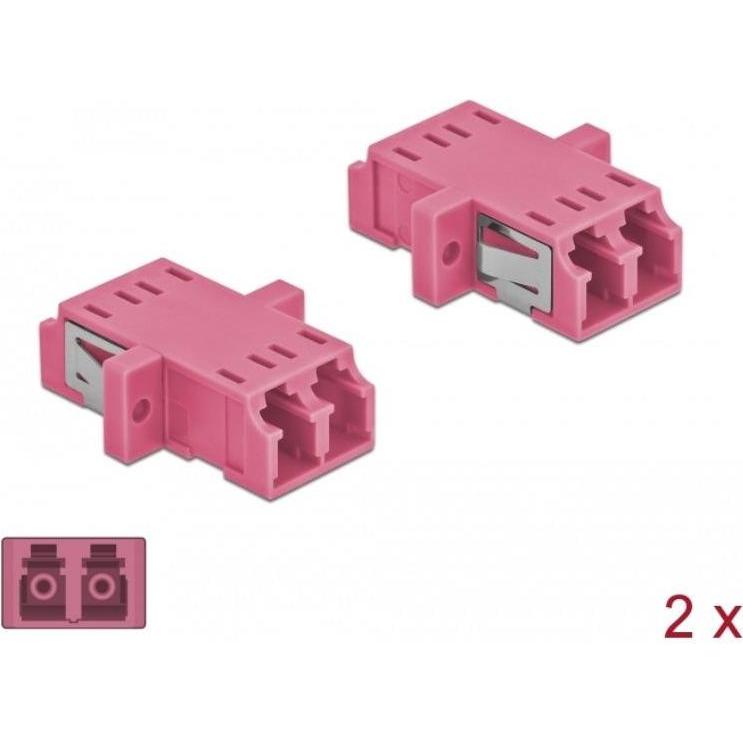 Delock Netzwerkkoppler, Elektronikkabel + Stecker, Violett