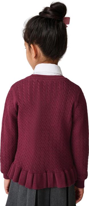Produktbild Clarks Strickjacke Mädchen Rüschen Mit Zopfmuster Schule (146)