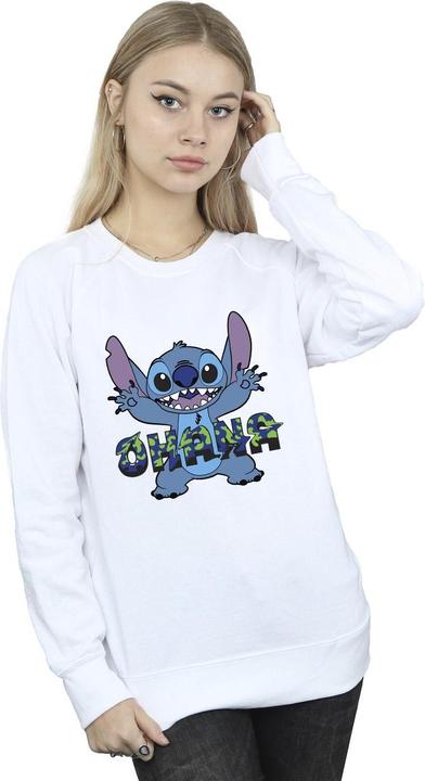 Produktbild Disney Lilo And Stitch Ohana Blue Glitch Sweatshirt (XL)