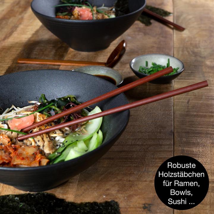 Image du produit Moritz & Moritz Bols avec baguettes (24 cm, 1.30 l, 2 x)