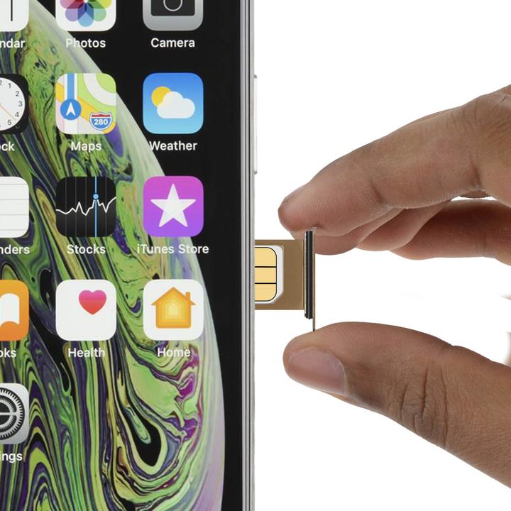 Actual product image Avizar Nano SIM card holder, spare part for Apple iPhone XS Max (SIM holder, iPhone XS Max)