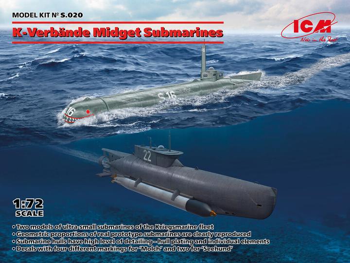 ICM K-Verände Midget Submarines ('Seehund' and 'Molch')