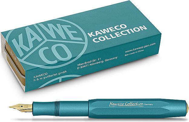 Actual product image Kaweco Fountain Pen Sport Iguana Blue M (Blue, Iguana, 1x)
