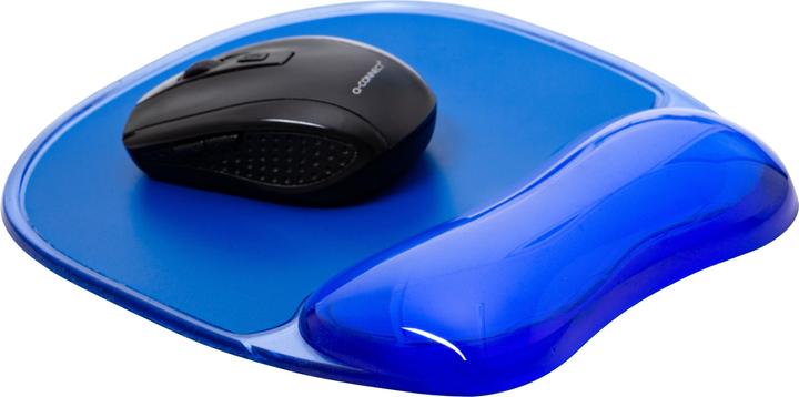 Actual product image Q-Connect Mouse pad, gel, with wrist rest, blue