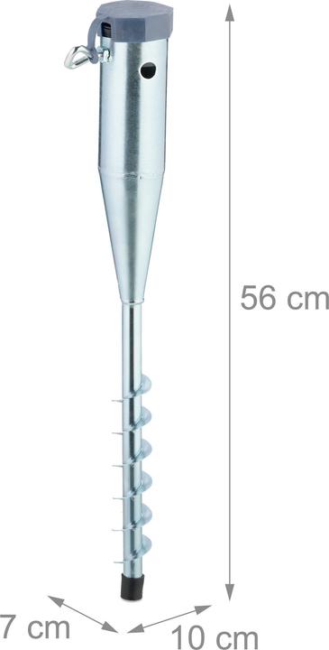 Actual product image Relaxdays Ground socket