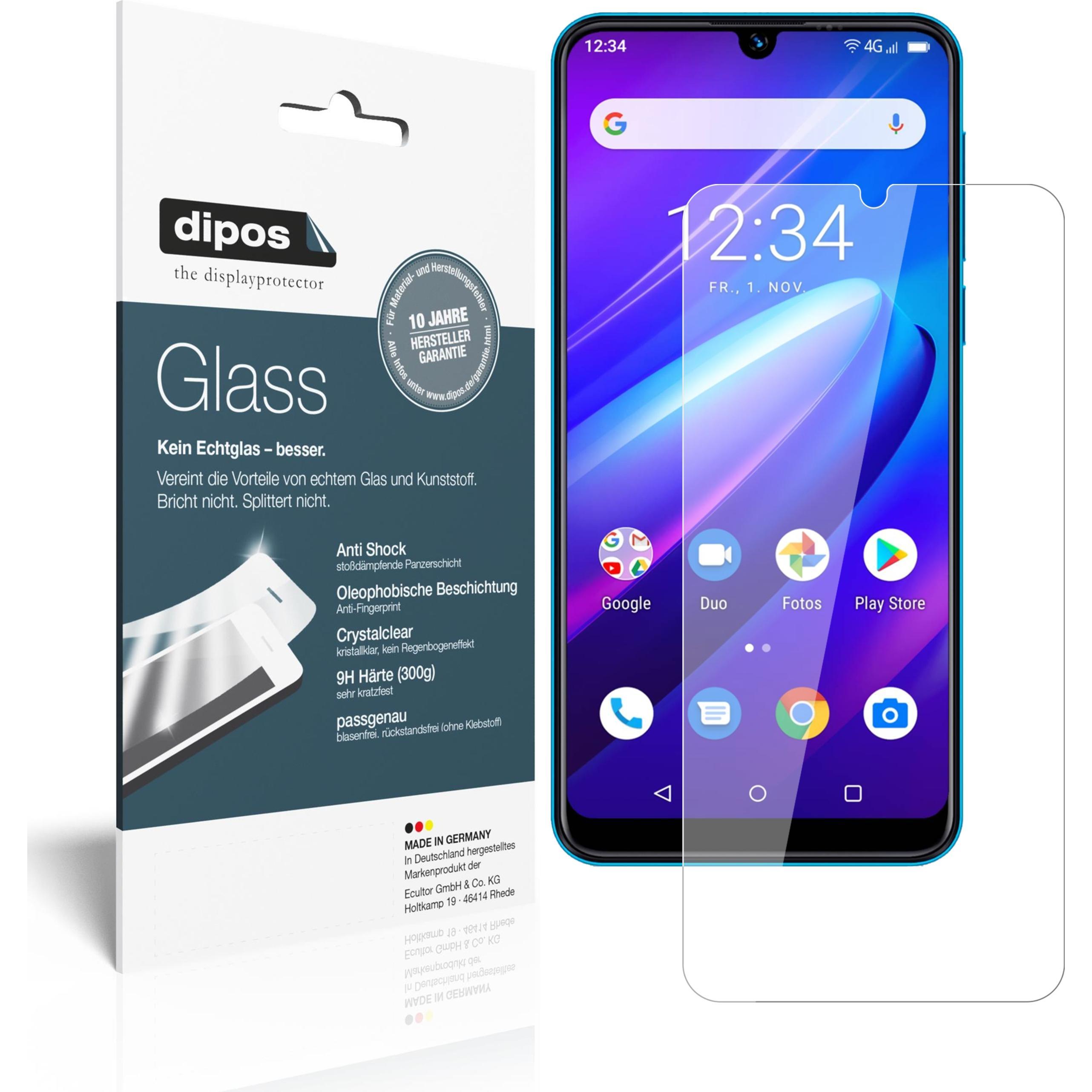 Dipos Displayschutz Anti-Shock (2 Stück, Beafon M6), Smartphone Schutzfolie, Transparent