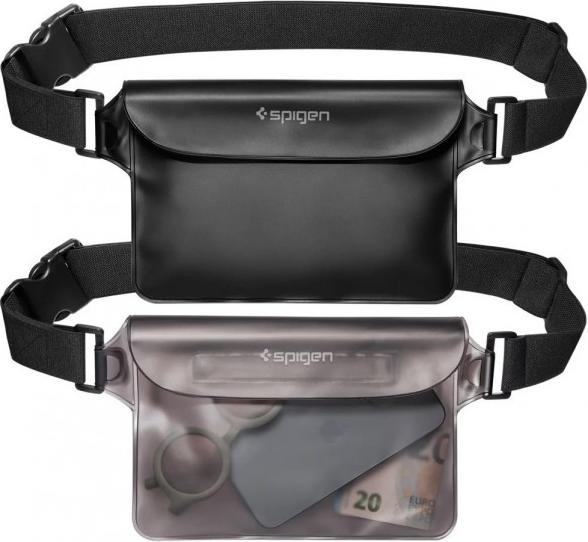 Actual product image Spigen Universal Waterproof Waist Bag black