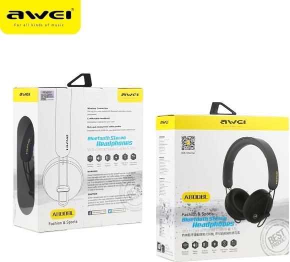 Actual product image Awei Bluetooth headphones A800BL black (ANC, 5 h, Wireless)