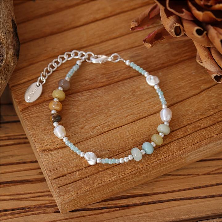 Image du produit Andreani Bracelet avec amazonite véritable (8 cm, Pierres)