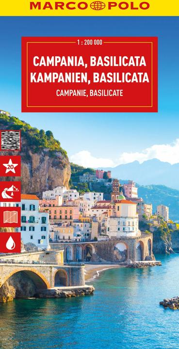 Image du produit Reisekarte Italien 12 Kampanien, Basilikata 1:200.000